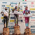 41st MARCIALONGA - Top 3 Ladies 70km: Boner, Tikhonova, Loefstroem