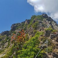 Cermiskyline, vertikale Wand  - Vertikale Wand des Klettersteigs Cermiskyline
