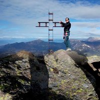 Peak cross– Cermiskyline  - A picture from the peak cross on Cermis
