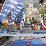 Arrivo Marcialonga Running 2016 - Camilla incorona il vincitore della Running 2016