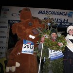 44^ Marcialonga di Fiemme e Fassa - Camilla con Skiri e Rudy Ventura, ultimo arrivato